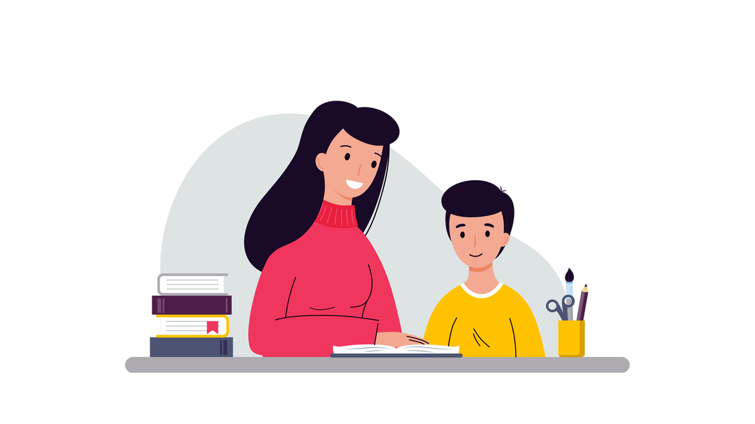 Family celebrating tutoring success